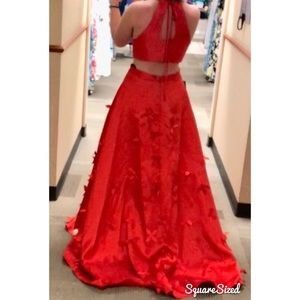 jcp red dresses
